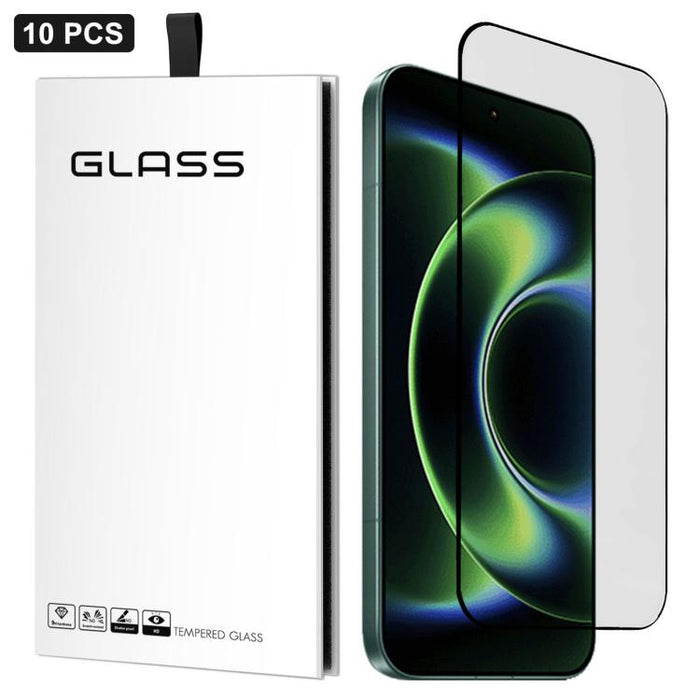 10 láminas de vidrio templado de gel grueso de alto aluminio, ultrafinas, de 0,18 mm, impresas mediante serigrafía ultrasónica HD., For Xiaomi 17 Ultra, For Xiaomi Poco F8 Ultra, For Redmi Note 15 Pro 4G Global 163.2mm, For Xiaomi Poco F8 Pro          ...