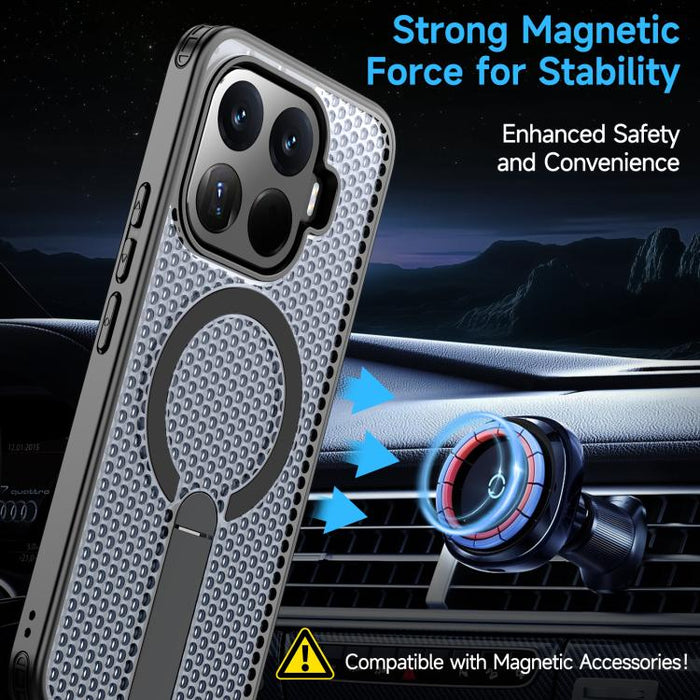 Funda para teléfono Kalebol Honeycomb Cooling MagSafe Holder, For Redmi Note 15 4G / 5G Global 164mm