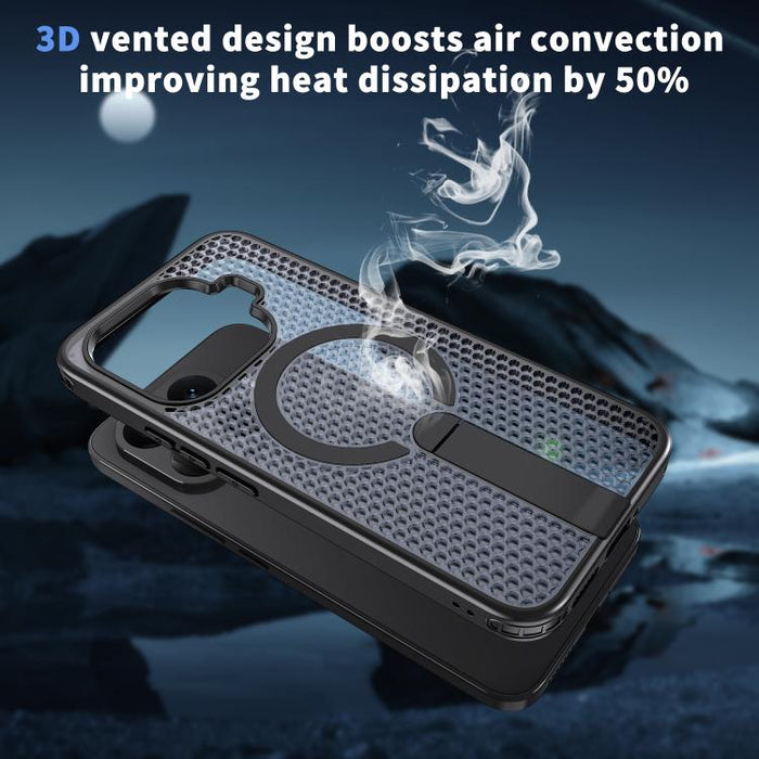 Funda para teléfono Kalebol Honeycomb Cooling MagSafe Holder, For Redmi Note 15 4G / 5G Global 164mm
