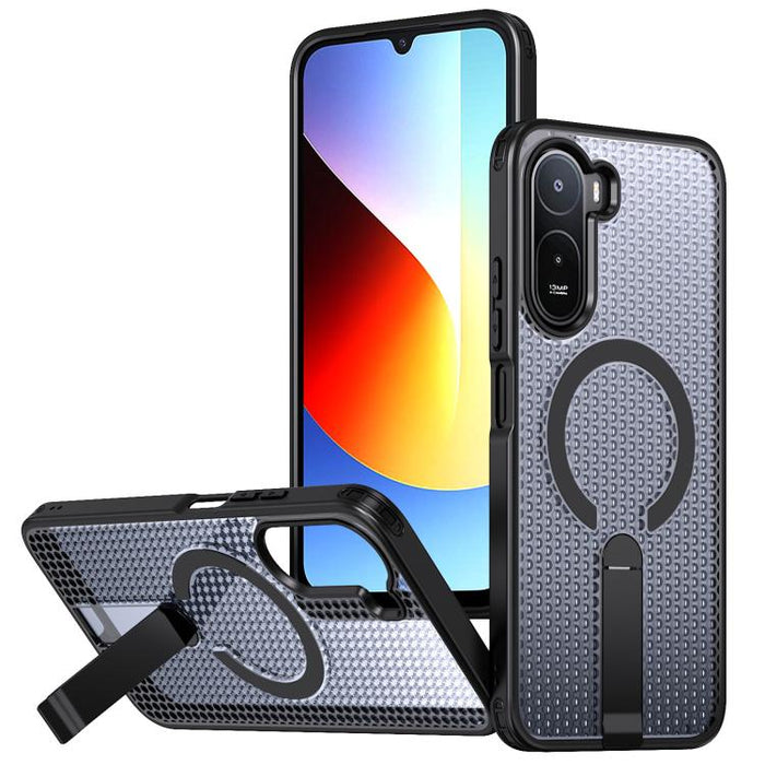 Funda para teléfono Kalebol Honeycomb Cooling MagSafe Holder, For Redmi Note 15 4G / 5G Global 164mm