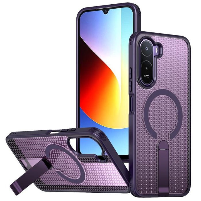 Funda para teléfono Kalebol Honeycomb Cooling MagSafe Holder, For Redmi Note 15 4G / 5G Global 164mm
