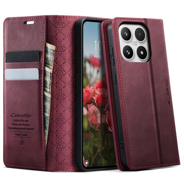 Funda para teléfono CaseMe 033 con forro de piel de becerro y bloqueo RFID de microfibra., For Xiaomi 17T 5G, For Xiaomi 17 Ultra, For Redmi Note 15 Pro 4G Global 163.2mm, For Redmi Note 15 Pro 5G Global 163.6mm, For Xiaomi 17                          ...