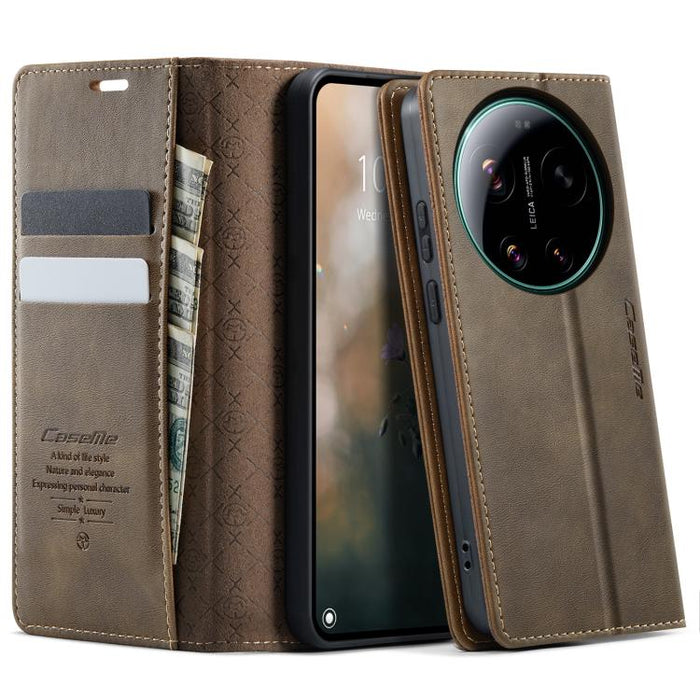 Funda para teléfono CaseMe 033 con forro de piel de becerro y bloqueo RFID de microfibra., For Xiaomi 17T 5G, For Xiaomi 17 Ultra, For Redmi Note 15 Pro 4G Global 163.2mm, For Redmi Note 15 Pro 5G Global 163.6mm, For Xiaomi 17                          ...