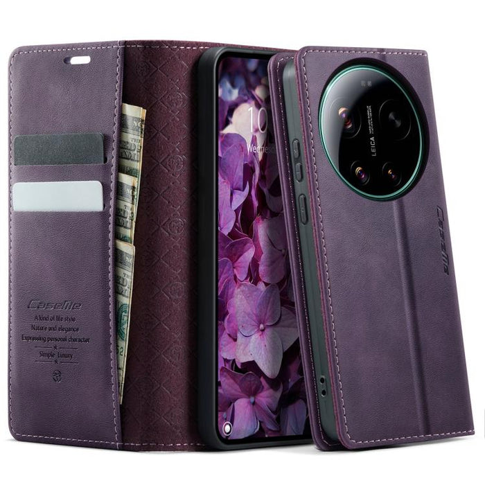 Funda para teléfono CaseMe 033 con forro de piel de becerro y bloqueo RFID de microfibra., For Xiaomi 17T 5G, For Xiaomi 17 Ultra, For Redmi Note 15 Pro 4G Global 163.2mm, For Redmi Note 15 Pro 5G Global 163.6mm, For Xiaomi 17                          ...
