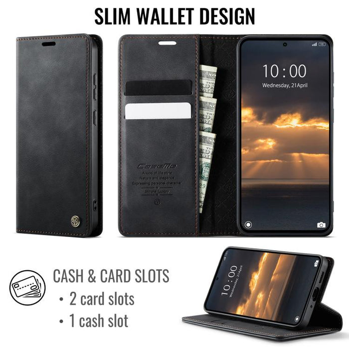 Funda para teléfono CaseMe 033 con forro de piel de becerro y bloqueo RFID de microfibra., For Xiaomi 17T 5G, For Xiaomi 17 Ultra, For Redmi Note 15 Pro 4G Global 163.2mm, For Redmi Note 15 Pro 5G Global 163.6mm, For Xiaomi 17                          ...