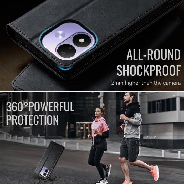 Funda para teléfono CaseMe 033 con forro de piel de becerro y bloqueo RFID de microfibra., For Xiaomi 17T 5G, For Xiaomi 17 Ultra, For Redmi Note 15 Pro 4G Global 163.2mm, For Redmi Note 15 Pro 5G Global 163.6mm, For Xiaomi 17                          ...