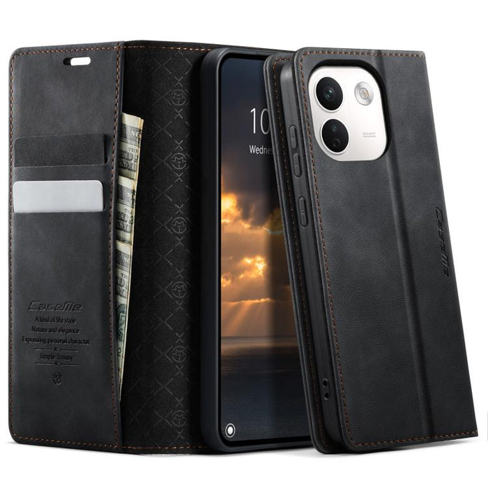 Funda para teléfono CaseMe 033 con forro de piel de becerro y bloqueo RFID de microfibra., For Xiaomi 17T 5G, For Xiaomi 17 Ultra, For Redmi Note 15 Pro 4G Global 163.2mm, For Redmi Note 15 Pro 5G Global 163.6mm, For Xiaomi 17                          ...