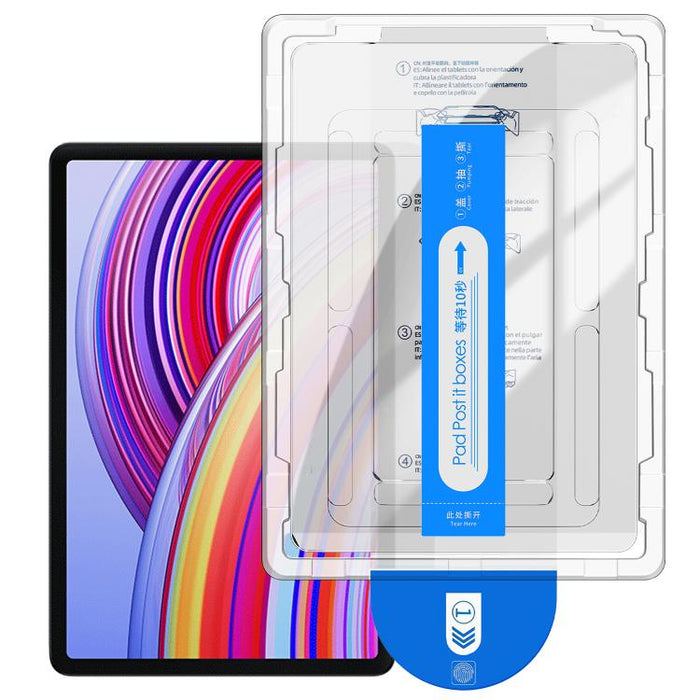 Caja de fácil instalación, libre de polvo, con borde curvo y lámina de vidrio templado HD., For Xiaomi Pad 7 Ultra, For Redmi Pad 2 11, For Redmi Pad SE 8.7, For Xiaomi Pad 6 Max, For Redmi Pad SE 11, For Xiaomi Pad 5, For Xiaomi Pad 7 / 7 Pro / 8 / 8 ...