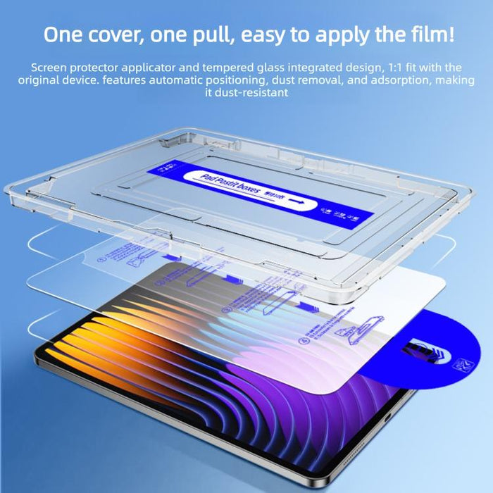 Caja de fácil instalación, libre de polvo, con borde curvo y lámina de vidrio templado HD., For Xiaomi Pad 7 Ultra, For Redmi Pad 2 11, For Redmi Pad SE 8.7, For Xiaomi Pad 6 Max, For Redmi Pad SE 11, For Xiaomi Pad 5, For Xiaomi Pad 7 / 7 Pro / 8 / 8 ...