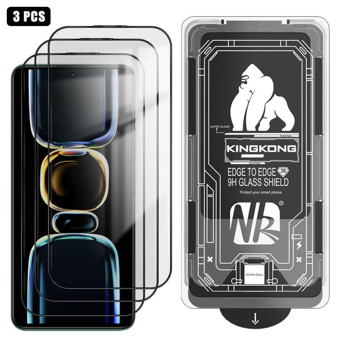 3 unidades de caja de fácil instalación, libre de polvo, con borde curvo 3D, HD, galvanizada y de vidrio templado a prueba de explosiones., For Redmi K90 Pro Max, For Redmi 15 5G Global / 15 4G SEA 169.5mm, For Redmi 15C 5G / 4G Global 171mm           ...