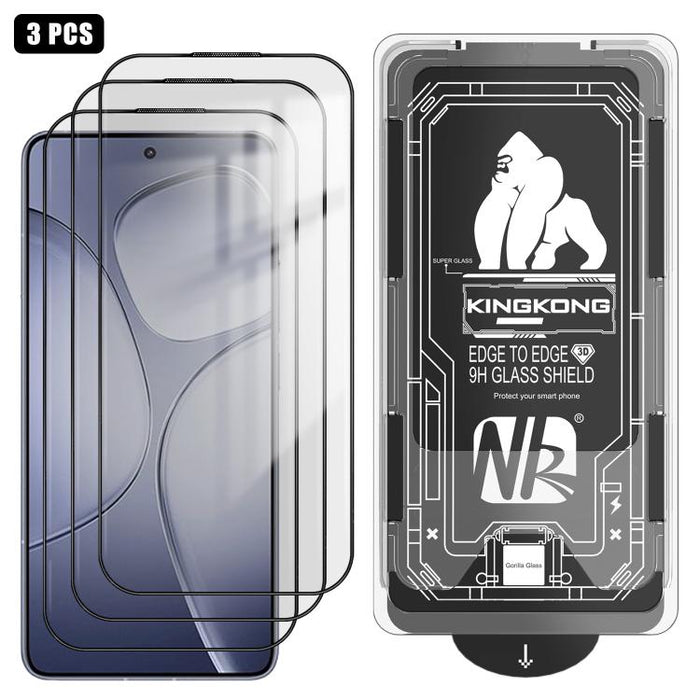 3 unidades de caja de fácil instalación, libre de polvo, con borde curvo 3D, HD, galvanizada y de vidrio templado a prueba de explosiones., For Redmi K90 Pro Max, For Redmi 15 5G Global / 15 4G SEA 169.5mm, For Redmi 15C 5G / 4G Global 171mm           ...