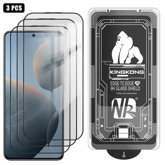 3 unidades de caja de fácil instalación, libre de polvo, con borde curvo 3D, HD, galvanizada y de vidrio templado a prueba de explosiones., For Redmi K90 Pro Max, For Redmi 15 5G Global / 15 4G SEA 169.5mm, For Redmi 15C 5G / 4G Global 171mm           ...