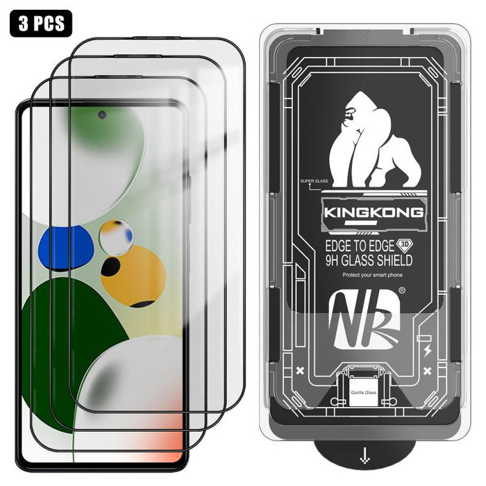 3 unidades de caja de fácil instalación, libre de polvo, con borde curvo 3D, HD, galvanizada y de vidrio templado a prueba de explosiones., For Redmi K90 Pro Max, For Redmi 15 5G Global / 15 4G SEA 169.5mm, For Redmi 15C 5G / 4G Global 171mm           ...