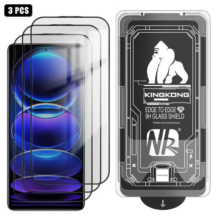 3 unidades de caja de fácil instalación, libre de polvo, con borde curvo 3D, HD, galvanizada y de vidrio templado a prueba de explosiones., For Redmi K90 Pro Max, For Redmi 15 5G Global / 15 4G SEA 169.5mm, For Redmi 15C 5G / 4G Global 171mm           ...