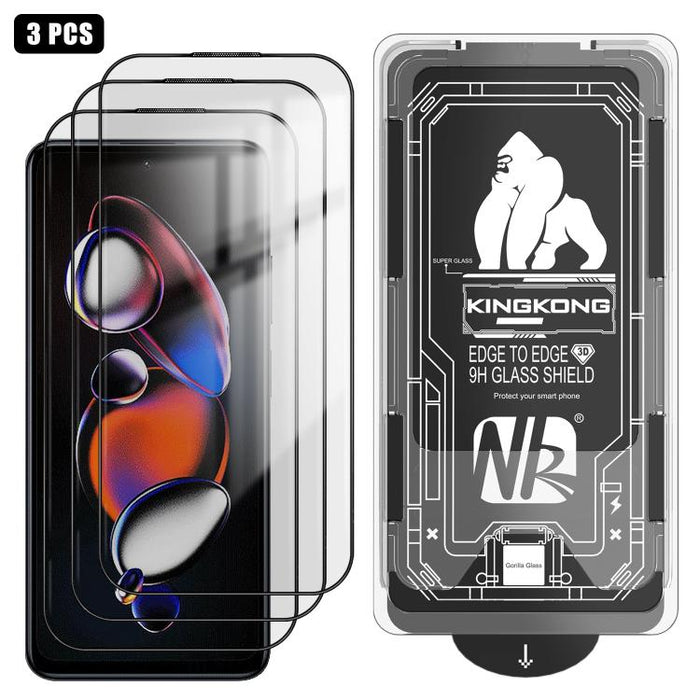 3 unidades de caja de fácil instalación, libre de polvo, con borde curvo 3D, HD, galvanizada y de vidrio templado a prueba de explosiones., For Redmi K90 Pro Max, For Redmi 15 5G Global / 15 4G SEA 169.5mm, For Redmi 15C 5G / 4G Global 171mm           ...