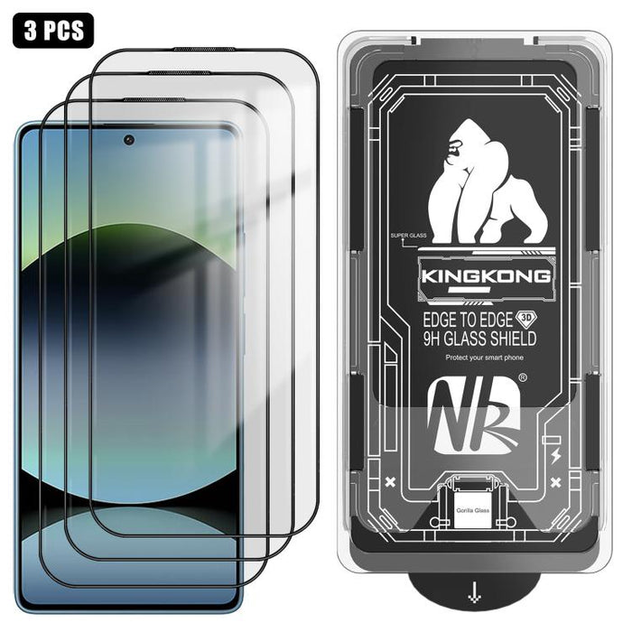 3 unidades de caja de fácil instalación, libre de polvo, con borde curvo 3D, HD, galvanizada y de vidrio templado a prueba de explosiones., For Redmi K90 Pro Max, For Redmi 15 5G Global / 15 4G SEA 169.5mm, For Redmi 15C 5G / 4G Global 171mm           ...