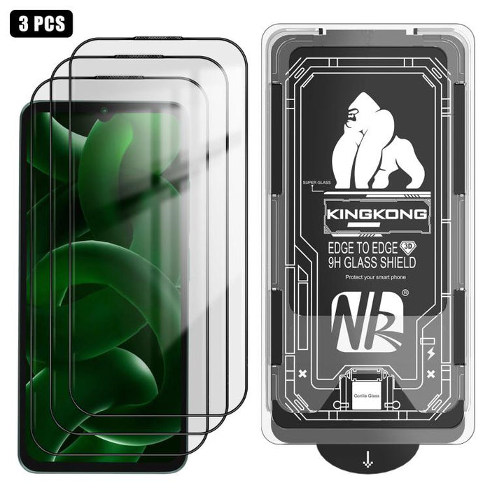 3 unidades de caja de fácil instalación, libre de polvo, con borde curvo 3D, HD, galvanizada y de vidrio templado a prueba de explosiones., For Xiaomi 17 Ultra, For Xiaomi 17 Pro Max, For Xiaomi 17 Pro, For Xiaomi 17, For Xiaomi 15T Pro                ...
