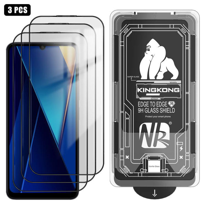 3 unidades de caja de fácil instalación, libre de polvo, con borde curvo 3D, HD, galvanizada y de vidrio templado a prueba de explosiones., For Xiaomi 17 Ultra, For Xiaomi 17 Pro Max, For Xiaomi 17 Pro, For Xiaomi 17, For Xiaomi 15T Pro                ...