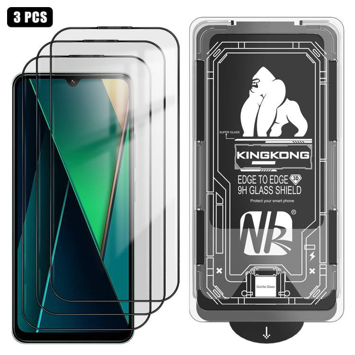3 unidades de caja de fácil instalación, libre de polvo, con borde curvo 3D, HD, galvanizada y de vidrio templado a prueba de explosiones., For Xiaomi 17 Ultra, For Xiaomi 17 Pro Max, For Xiaomi 17 Pro, For Xiaomi 17, For Xiaomi 15T Pro                ...