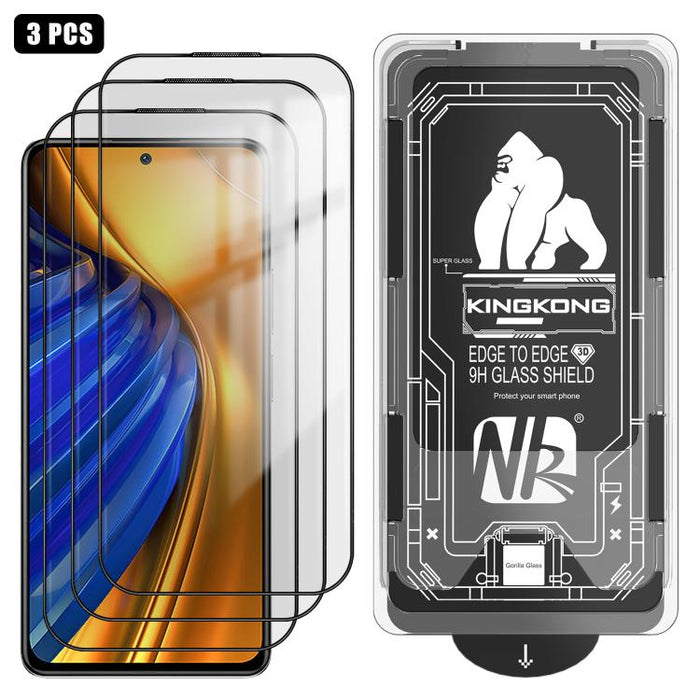 3 unidades de caja de fácil instalación, libre de polvo, con borde curvo 3D, HD, galvanizada y de vidrio templado a prueba de explosiones., For Xiaomi 17 Ultra, For Xiaomi 17 Pro Max, For Xiaomi 17 Pro, For Xiaomi 17, For Xiaomi 15T Pro                ...