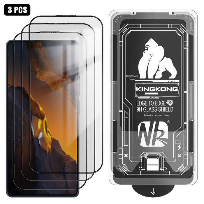 3 unidades de caja de fácil instalación, libre de polvo, con borde curvo 3D, HD, galvanizada y de vidrio templado a prueba de explosiones., For Xiaomi 17 Ultra, For Xiaomi 17 Pro Max, For Xiaomi 17 Pro, For Xiaomi 17, For Xiaomi 15T Pro                ...