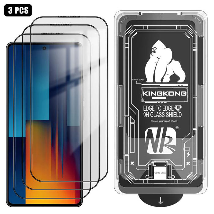 3 unidades de caja de fácil instalación, libre de polvo, con borde curvo 3D, HD, galvanizada y de vidrio templado a prueba de explosiones., For Xiaomi 17 Ultra, For Xiaomi 17 Pro Max, For Xiaomi 17 Pro, For Xiaomi 17, For Xiaomi 15T Pro                ...