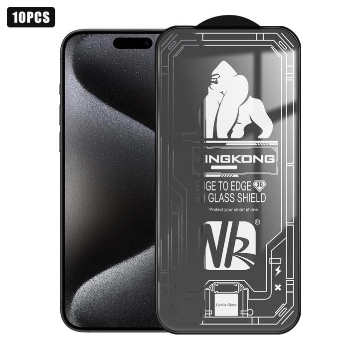 10 láminas de vidrio templado HD de pantalla completa con borde curvo grande 3D, galvanizadas, a prueba de explosiones y resistentes a los arañazos., For iPhone 17 Pro Max, For iPhone 17 Pro, For iPhone 17, For iPhone Air, For iPhone 16 Pro Max        ...