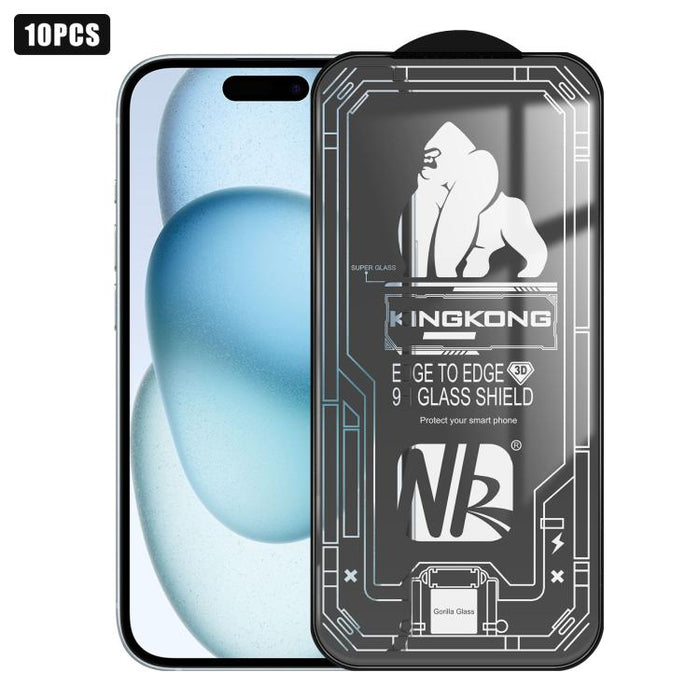 10 láminas de vidrio templado HD de pantalla completa con borde curvo grande 3D, galvanizadas, a prueba de explosiones y resistentes a los arañazos., For iPhone 17 Pro Max, For iPhone 17 Pro, For iPhone 17, For iPhone Air, For iPhone 16 Pro Max        ...