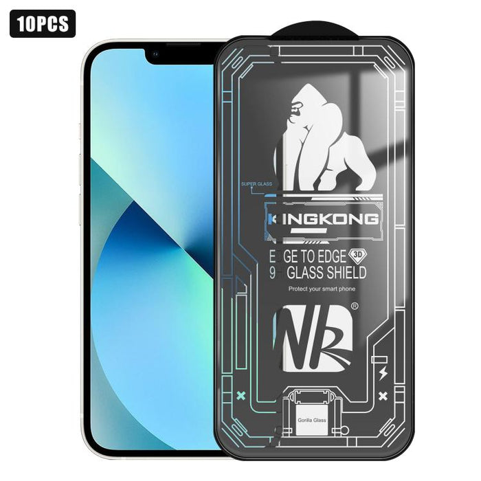 10 láminas de vidrio templado HD de pantalla completa con borde curvo grande 3D, galvanizadas, a prueba de explosiones y resistentes a los arañazos., For iPhone 17 Pro Max, For iPhone 17 Pro, For iPhone 17, For iPhone Air, For iPhone 16 Pro Max        ...