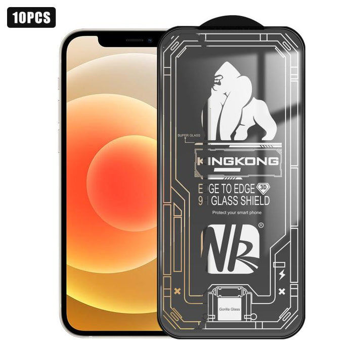 10 láminas de vidrio templado HD de pantalla completa con borde curvo grande 3D, galvanizadas, a prueba de explosiones y resistentes a los arañazos., For iPhone 17 Pro Max, For iPhone 17 Pro, For iPhone 17, For iPhone Air, For iPhone 16 Pro Max        ...