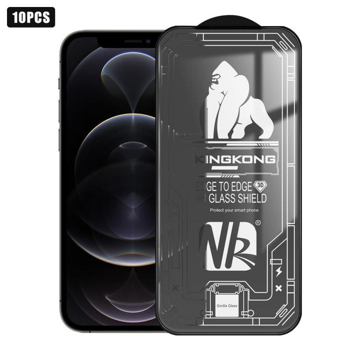 10 láminas de vidrio templado HD de pantalla completa con borde curvo grande 3D, galvanizadas, a prueba de explosiones y resistentes a los arañazos., For iPhone 17 Pro Max, For iPhone 17 Pro, For iPhone 17, For iPhone Air, For iPhone 16 Pro Max        ...