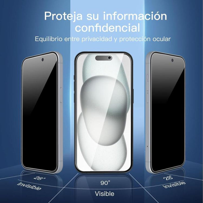 10 láminas de vidrio templado 3D de gran tamaño con borde arqueado, galvanizadas, a prueba de explosiones y resistentes a los arañazos, de pantalla completa y con privacidad de 28 grados., For iPhone 17 Pro Max, For iPhone 17 Pro, For iPhone 17        ...