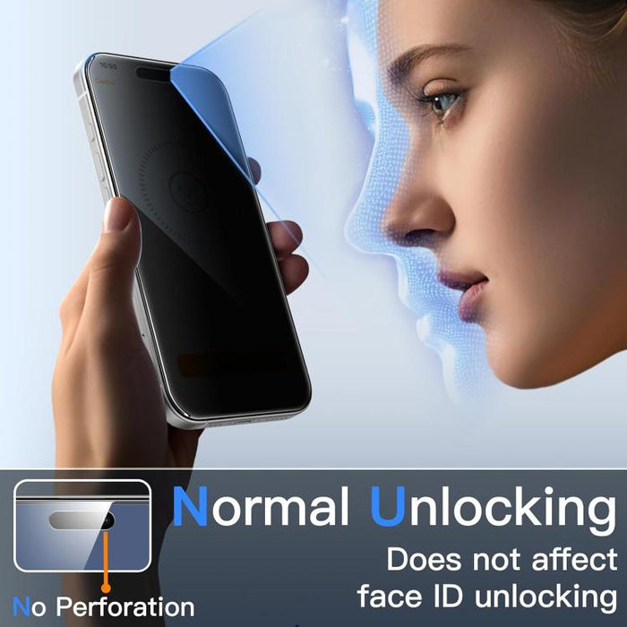 10 láminas de vidrio templado 3D de gran tamaño con borde curvo, galvanizadas, a prueba de explosiones y resistentes a los arañazos, de pantalla completa y privacidad de 360°., For iPhone 17 Pro Max, For iPhone 17 Pro, For iPhone 17, For iPhone Air    ...