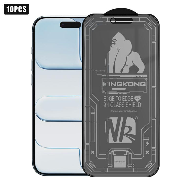 10 láminas de vidrio templado esmerilado de privacidad con borde de arco grande 3D, galvanizadas, a prueba de explosiones y resistentes a los arañazos., For iPhone 17 Pro Max, For iPhone 17 Pro, For iPhone 17, For iPhone Air, For iPhone 16 Pro Max     ...
