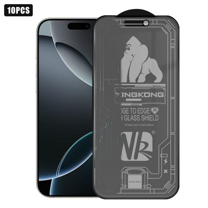 10 láminas de vidrio templado esmerilado de privacidad con borde de arco grande 3D, galvanizadas, a prueba de explosiones y resistentes a los arañazos., For iPhone 17 Pro Max, For iPhone 17 Pro, For iPhone 17, For iPhone Air, For iPhone 16 Pro Max     ...