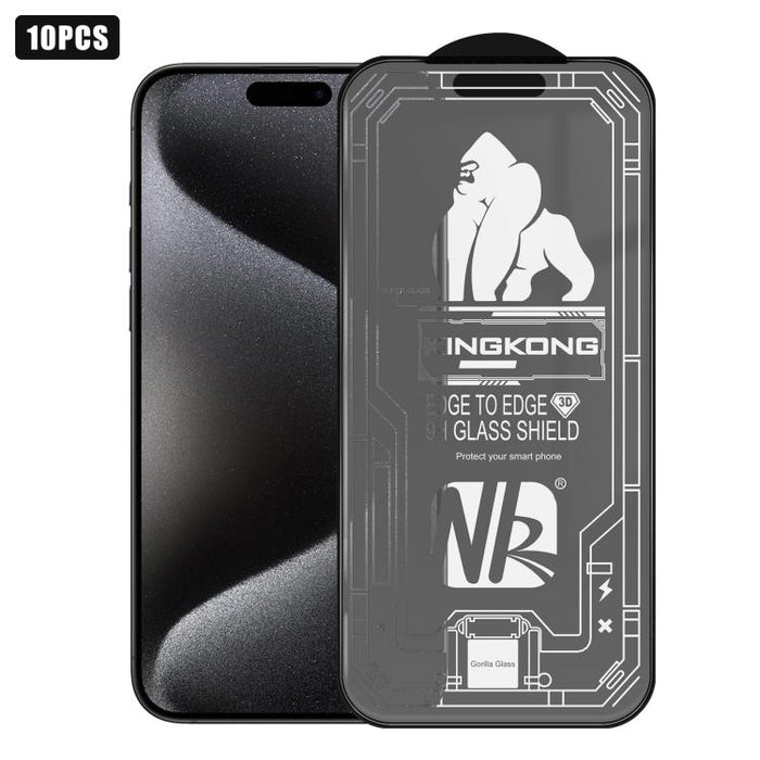 10 láminas de vidrio templado HD esmerilado con borde de arco grande 3D, galvanizadas, a prueba de explosiones y resistentes a los arañazos., For iPhone 17 Pro Max, For iPhone 17 Pro, For iPhone 17, For iPhone Air, For iPhone 16 Pro Max, For iPhone 16 ...