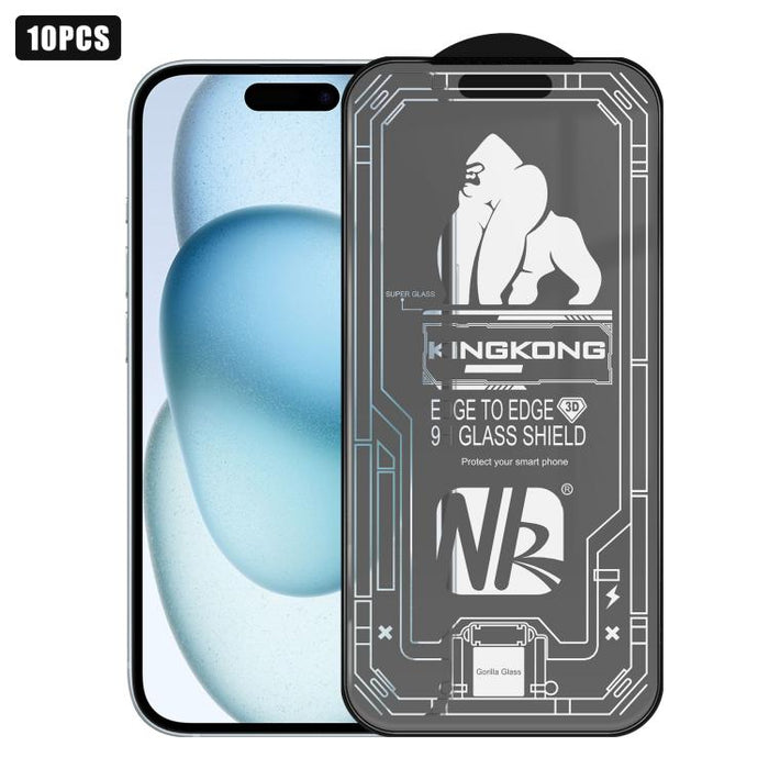 10 láminas de vidrio templado HD esmerilado con borde de arco grande 3D, galvanizadas, a prueba de explosiones y resistentes a los arañazos., For iPhone 17 Pro Max, For iPhone 17 Pro, For iPhone 17, For iPhone Air, For iPhone 16 Pro Max, For iPhone 16 ...