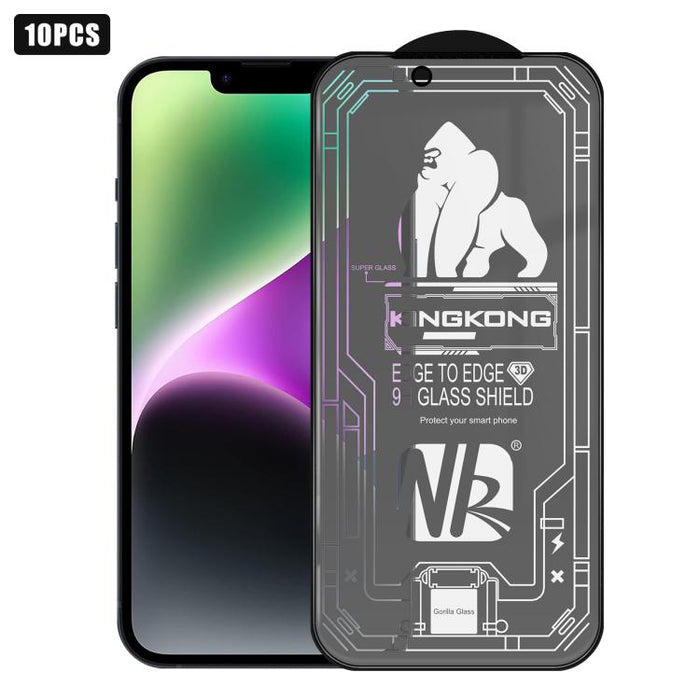 10 láminas de vidrio templado HD esmerilado con borde de arco grande 3D, galvanizadas, a prueba de explosiones y resistentes a los arañazos., For iPhone 17 Pro Max, For iPhone 17 Pro, For iPhone 17, For iPhone Air, For iPhone 16 Pro Max, For iPhone 16 ...