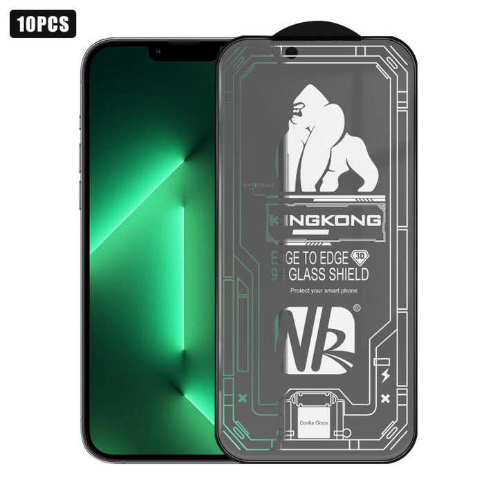 10 láminas de vidrio templado HD esmerilado con borde de arco grande 3D, galvanizadas, a prueba de explosiones y resistentes a los arañazos., For iPhone 17 Pro Max, For iPhone 17 Pro, For iPhone 17, For iPhone Air, For iPhone 16 Pro Max, For iPhone 16 ...