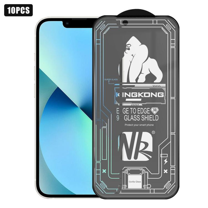 10 láminas de vidrio templado HD esmerilado con borde de arco grande 3D, galvanizadas, a prueba de explosiones y resistentes a los arañazos., For iPhone 17 Pro Max, For iPhone 17 Pro, For iPhone 17, For iPhone Air, For iPhone 16 Pro Max, For iPhone 16 ...
