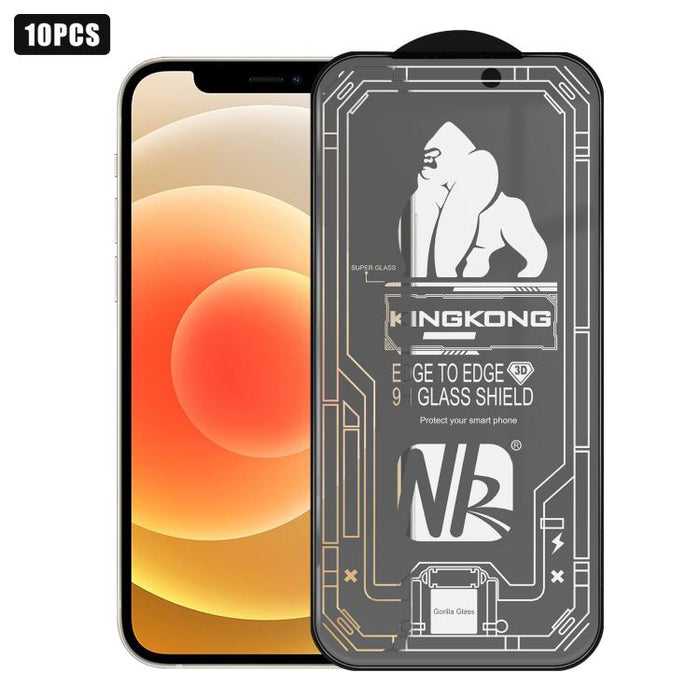 10 láminas de vidrio templado HD esmerilado con borde de arco grande 3D, galvanizadas, a prueba de explosiones y resistentes a los arañazos., For iPhone 17 Pro Max, For iPhone 17 Pro, For iPhone 17, For iPhone Air, For iPhone 16 Pro Max, For iPhone 16 ...