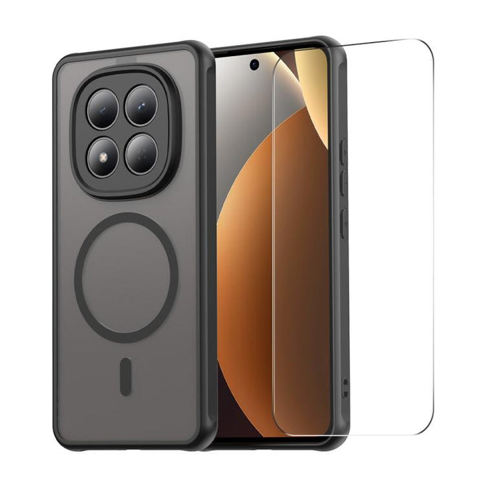 Funda para teléfono ENKAY Hat-Prince MagSafe mate translúcida a prueba de golpes con gran borde curvado., For Redmi Note 15 Pro 4G Global 163.2mm, For Redmi Note 15 Pro 5G Global 163.6mm