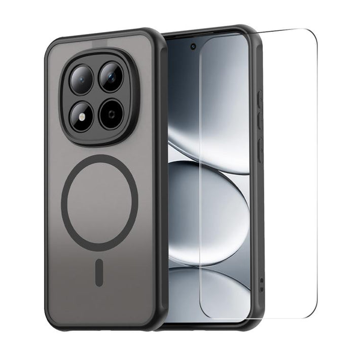 Funda para teléfono ENKAY Hat-Prince MagSafe mate translúcida a prueba de golpes con gran borde curvado., For Redmi Note 15 Pro 4G Global 163.2mm, For Redmi Note 15 Pro 5G Global 163.6mm