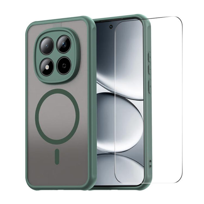 Funda para teléfono ENKAY Hat-Prince MagSafe mate translúcida a prueba de golpes con gran borde curvado., For Redmi Note 15 Pro 4G Global 163.2mm, For Redmi Note 15 Pro 5G Global 163.6mm