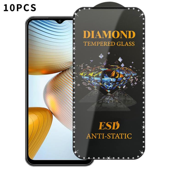 10 láminas de vidrio templado antiestático de alta definición con serigrafía de diamantes y pantalla completa., For Xiaomi Poco M7, For Xiaomi Poco C75, For Xiaomi Poco M6 Pro 4G, For Xiaomi Poco C65, For Xiaomi Poco F5 Pro, For Xiaomi Poco C51        ...