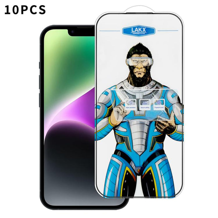 10 láminas de vidrio templado HD electrochapado antihuellas y antiestáticas Blue Gorilla con revestimiento de seda, antihuellas y antiestáticas Blue Gorilla., For iPhone 17e, For iPhone 17 Pro Max, For iPhone 17 Pro, For iPhone 17, For iPhone Air      ...