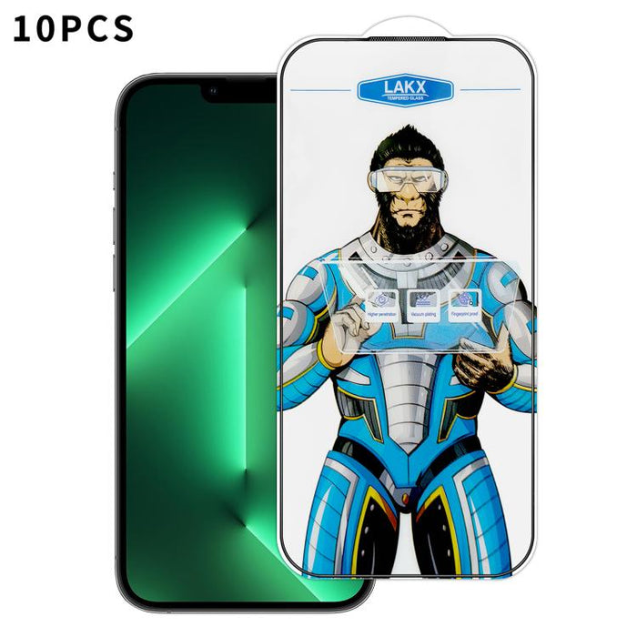 10 láminas de vidrio templado HD electrochapado antihuellas y antiestáticas Blue Gorilla con revestimiento de seda, antihuellas y antiestáticas Blue Gorilla., For iPhone 17e, For iPhone 17 Pro Max, For iPhone 17 Pro, For iPhone 17, For iPhone Air      ...