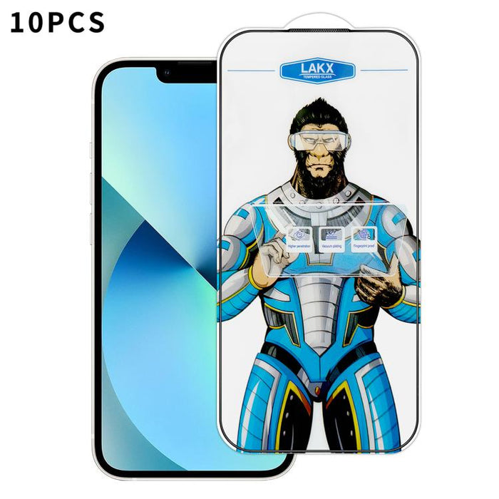10 láminas de vidrio templado HD electrochapado antihuellas y antiestáticas Blue Gorilla con revestimiento de seda, antihuellas y antiestáticas Blue Gorilla., For iPhone 17e, For iPhone 17 Pro Max, For iPhone 17 Pro, For iPhone 17, For iPhone Air      ...