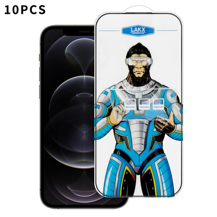 10 láminas de vidrio templado HD electrochapado antihuellas y antiestáticas Blue Gorilla con revestimiento de seda, antihuellas y antiestáticas Blue Gorilla., For iPhone 17e, For iPhone 17 Pro Max, For iPhone 17 Pro, For iPhone 17, For iPhone Air      ...