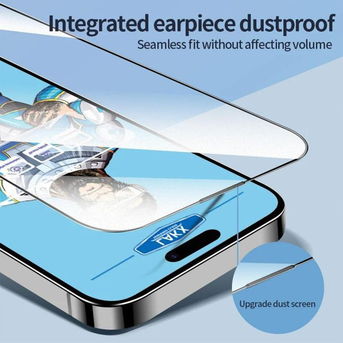 10 láminas de vidrio templado HD electrochapado antihuellas y antiestáticas Blue Gorilla con revestimiento de seda, antihuellas y antiestáticas Blue Gorilla., For iPhone 17e, For iPhone 17 Pro Max, For iPhone 17 Pro, For iPhone 17, For iPhone Air      ...